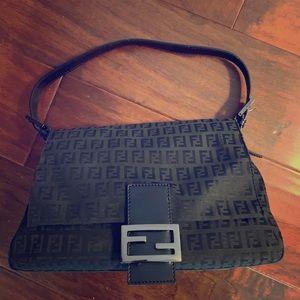 Fendi Black Signature Shoulder Bag